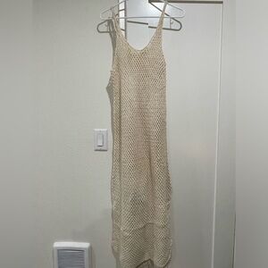 Aerie Cream Knit Swimsuit Coverup